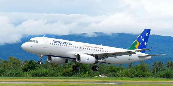 First flights from Honiara-Santo-Auckland