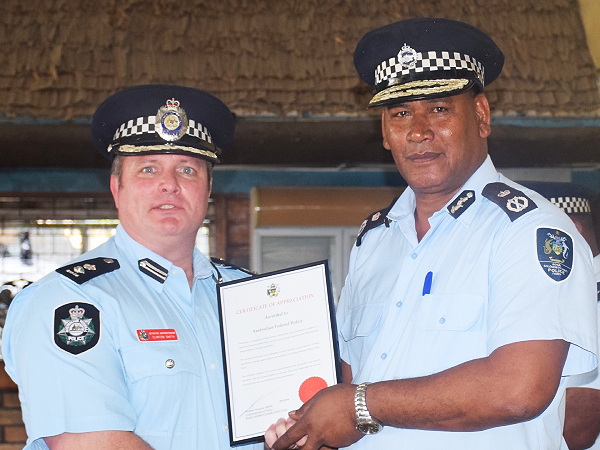 RSIPF Commissioner recognise contributions of Security partners to major operations
