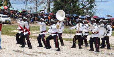 RSIPF brass band rocks Auki crowd on Malaita Day