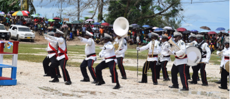 RSIPF brass band rocks Auki crowd on Malaita Day 