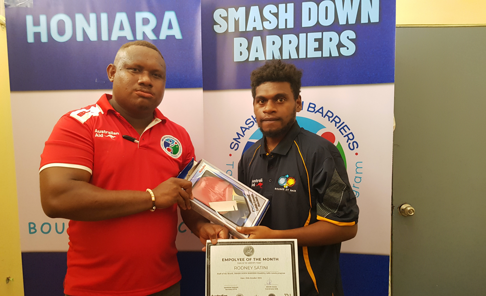 COACH SATINI RECOGNIZED – Solomon Star News