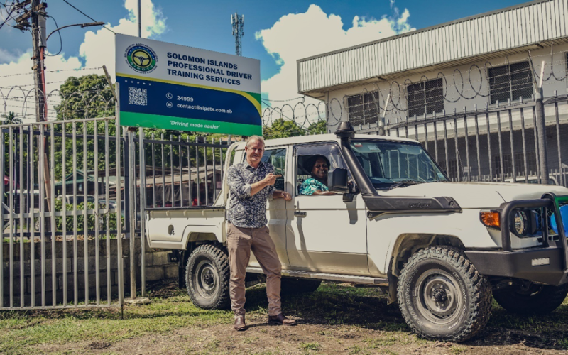 Australia supports driving school