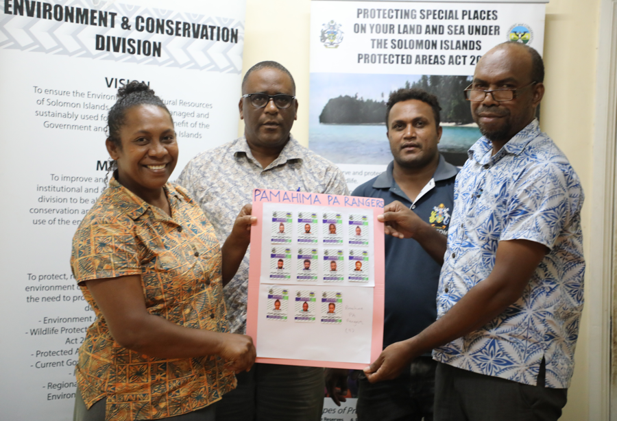 Pamahima Tribal Forest Protected Area rangers issued with ID cards